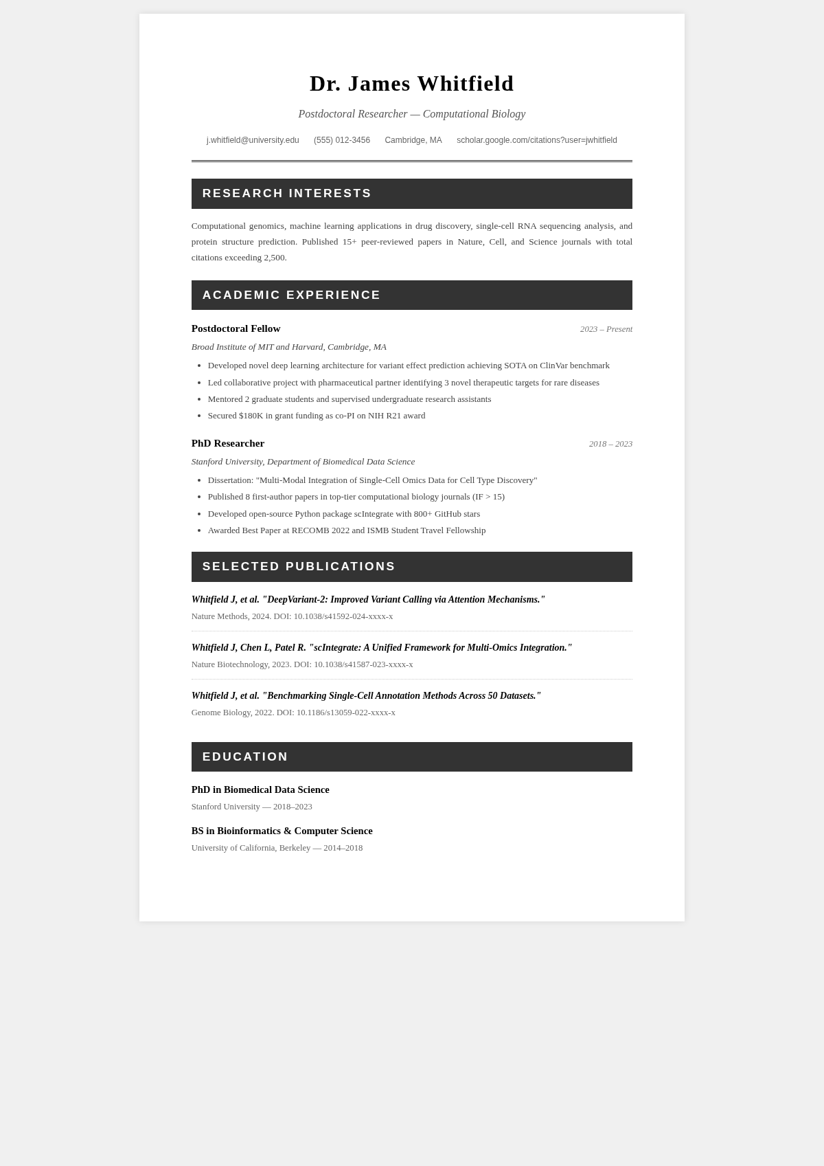 Academic thesis simple resume